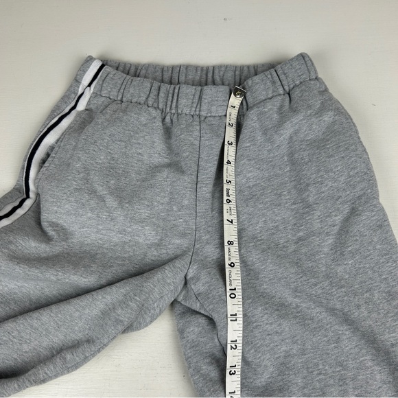 Brandy Melville John Galt Sweatpants Fleece Gray One Size Striped - Picture 7 of 8